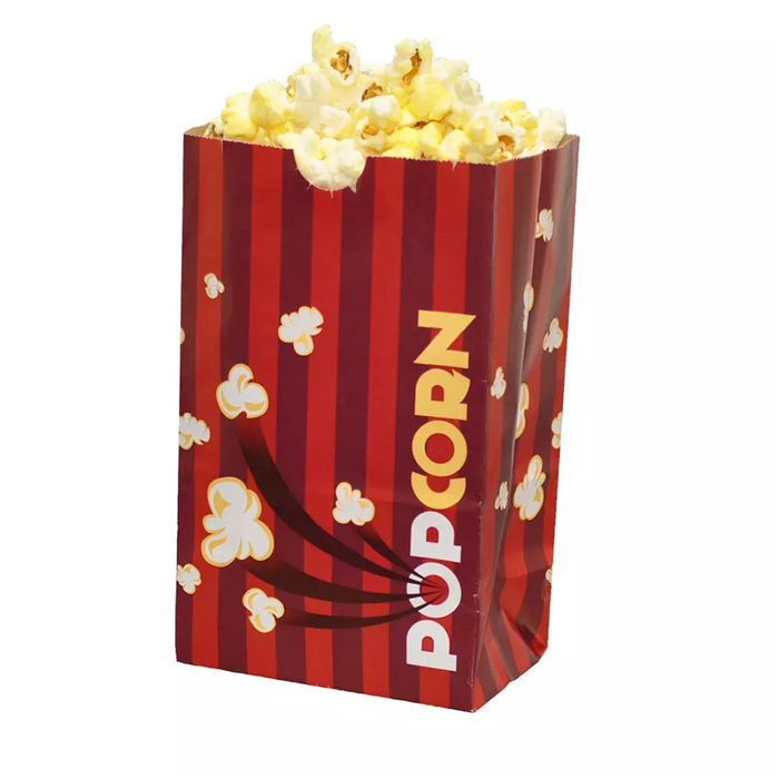 Striped Laminated Popcorn Bags