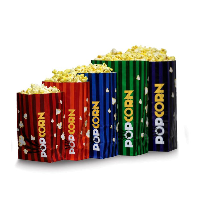 Striped Laminated Popcorn Bags